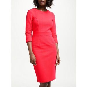 NWOT Boden Mia Ottoman Dress in Pop Peony Sz 8